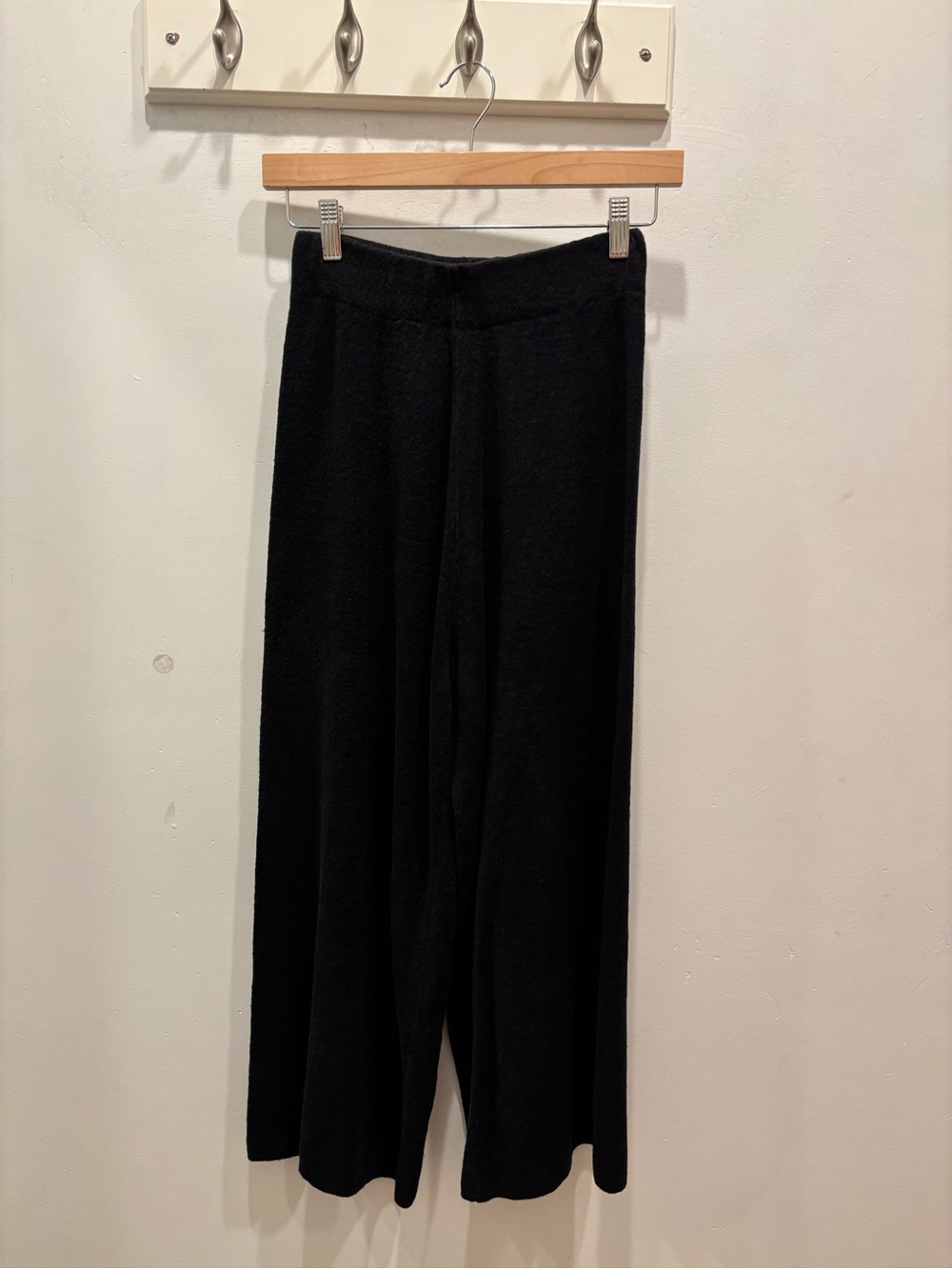 St. Agni Black Knit Pants